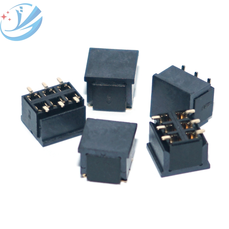 2,54 pitch 6-pins 2 rij SMT vrouwelijke headerconnector