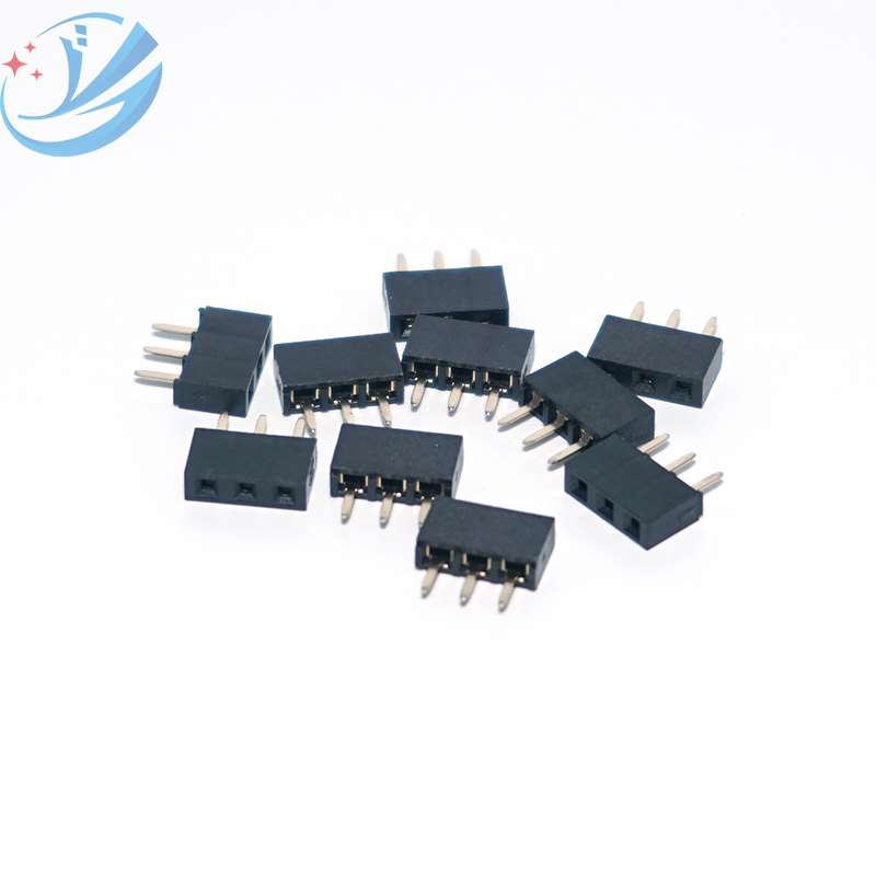 2,54 pitch 3-pins vrouwelijke headerconnector U-terminal