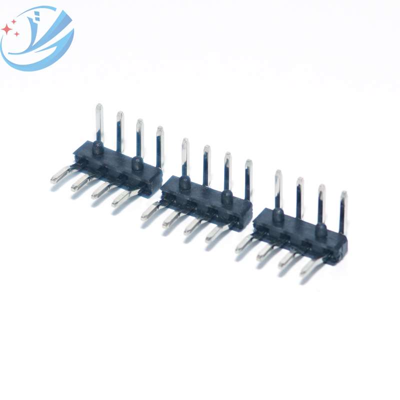 2,54 steek 4-pins header DIP gebogen mannelijke connector