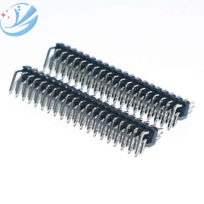 2,54 mm haakse dubbele rij DIP 40-pins connectoren