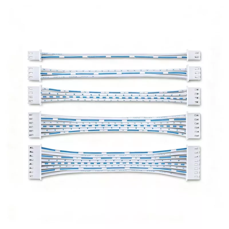 XH2.54 UL2468-24AWG blauw-witte platte kabel